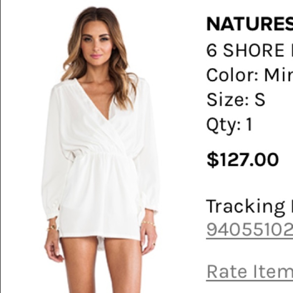 6 Shore Road White Long Sleeved Romper